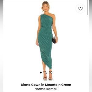 Diana Gown - Mountain Green - Norma Kamali
